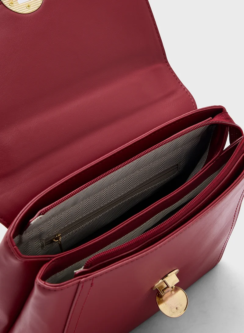 ELLA Embroidered Panel Satchel Bag