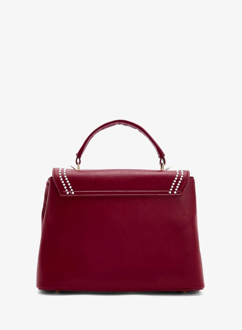 ELLA Embroidered Panel Satchel Bag