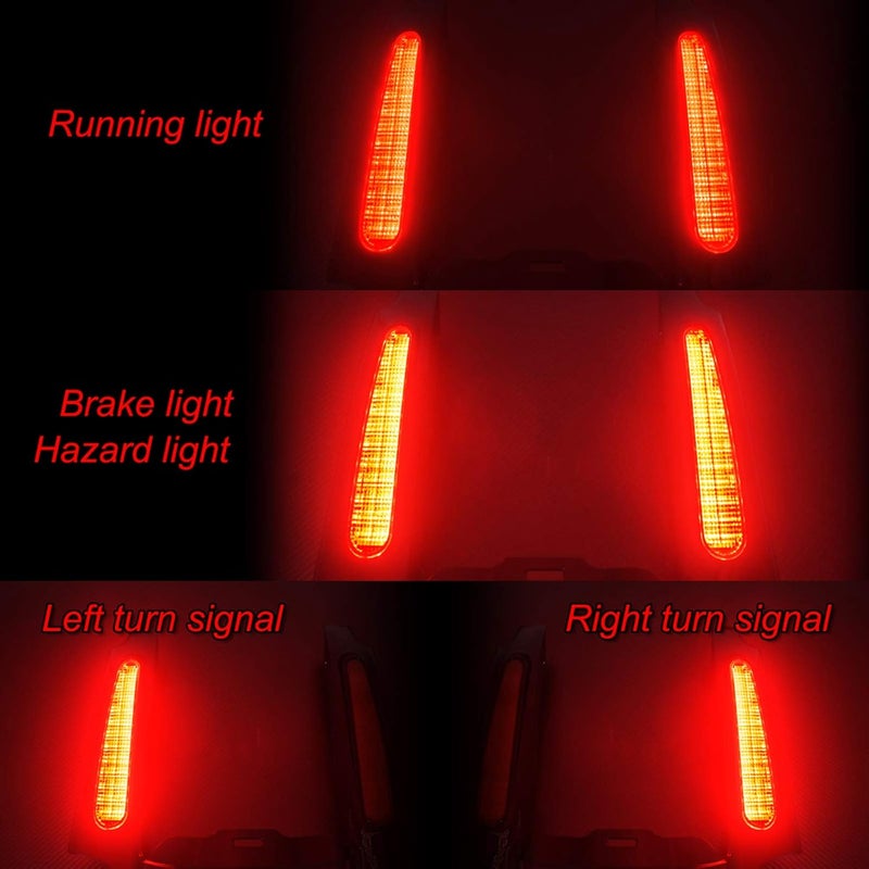 HDBUBALUS Motorcycle Rear Fender System with LED Light - Image 3