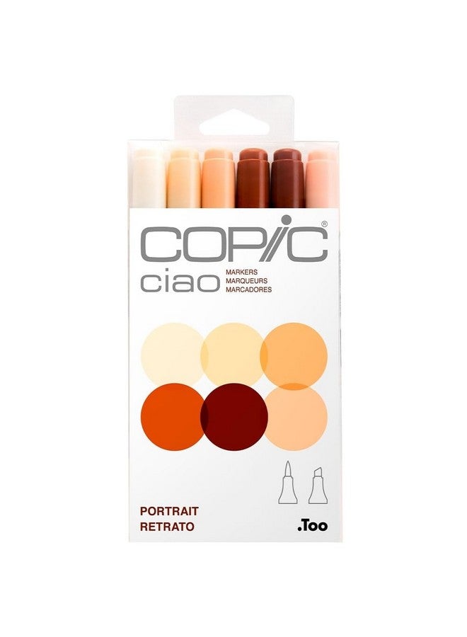 COPIC ماركر كوبية كياو، لون البشرة، 6 قطع، رفيع - Image 1