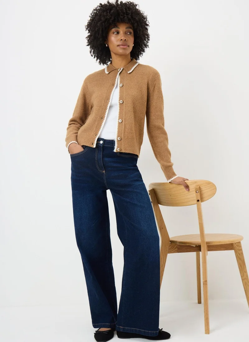 Matalan Camel Stitch Collared Button Jumper