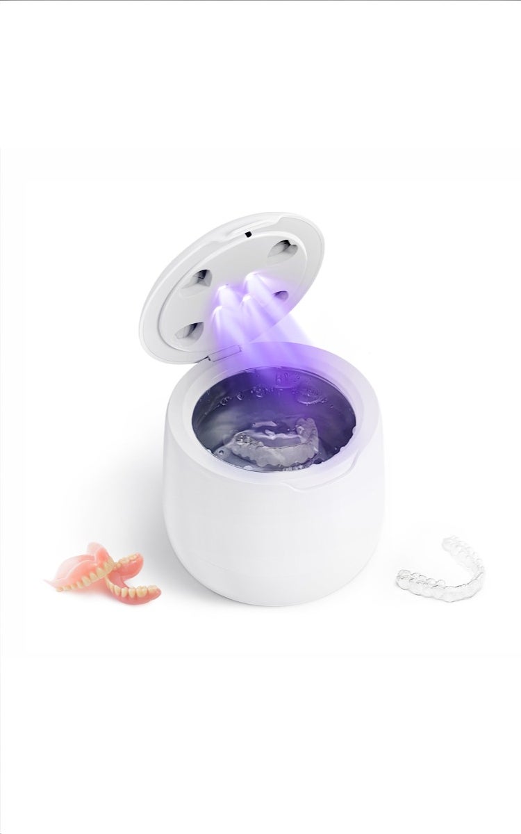kashemano Ultrasonic cleaner 300ML for dental appliances, 42kHz, 4 LED U-V, efficient, for Teeth Retainer - Image 1