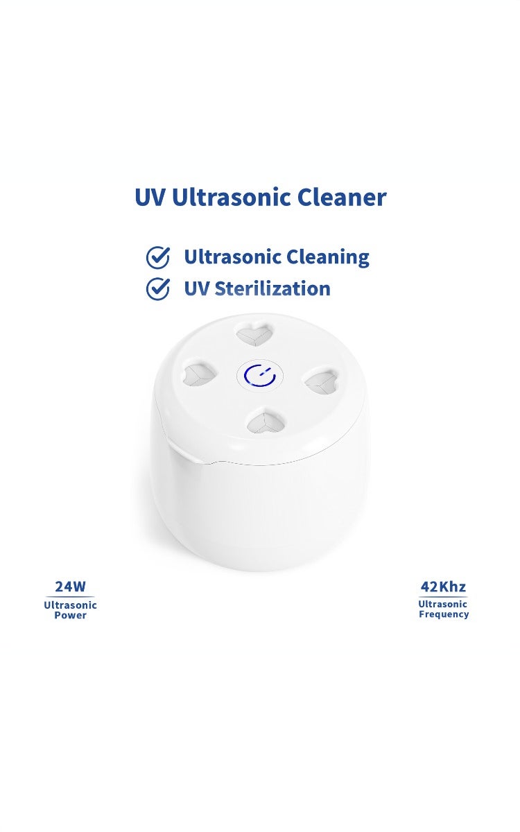 kashemano Ultrasonic cleaner 300ML for dental appliances, 42kHz, 4 LED U-V, efficient, for Teeth Retainer - Image 5