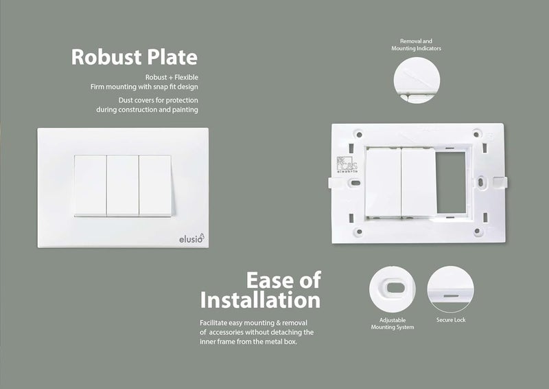 مفتاح زر ضغط 3 دبابيس مع مقبس 1 متر من سلسلة بريمو 16 أمبير - Image 5