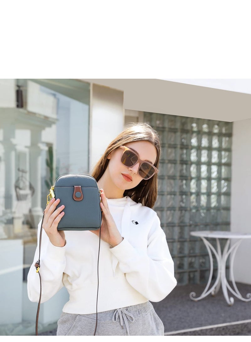 SOLARAE Crossbody Bags for Women-Vintage Leather Multi Pocket Shoulder Sling Womens Purses and Handbags with Credit Card Slots(Black) - Image 5