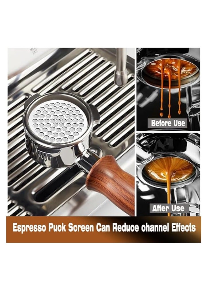 Liying 53mm Espresso Puck Screen - Food-grade 316 Stainless Steel Espresso Filter - 0.8mm Thickness - Reusable Espresso Screen Filter Mesh for Espresso Portafilter - Image 4