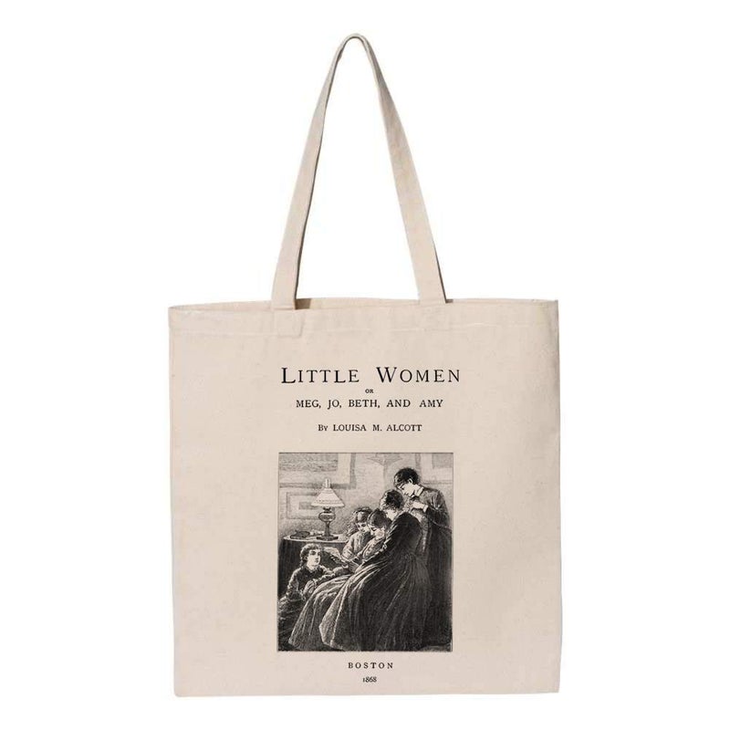 Universal Zone Little Women by Louisa M. Alcott tote bag. Handbag with Little Women book design. Book Bag. Library bag. Market bag - Image 3