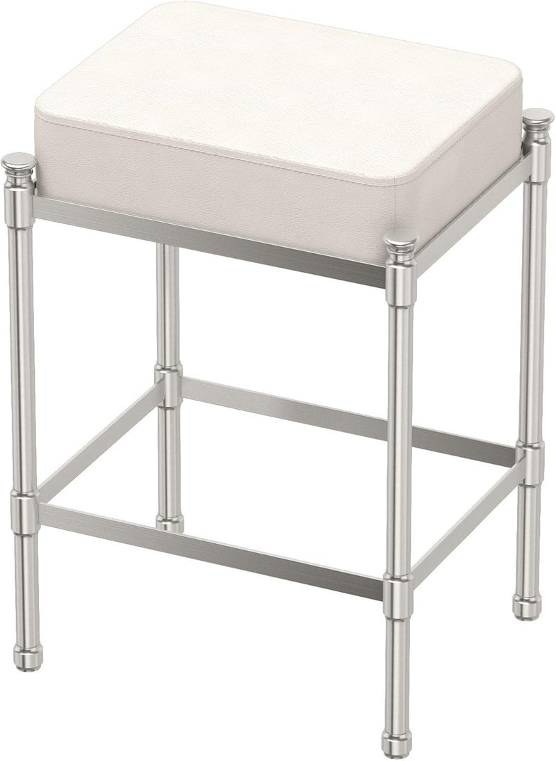 gatco Gatco 1357 Rectangle Vanity Stool 195 H Satin Nickel  - Image 1