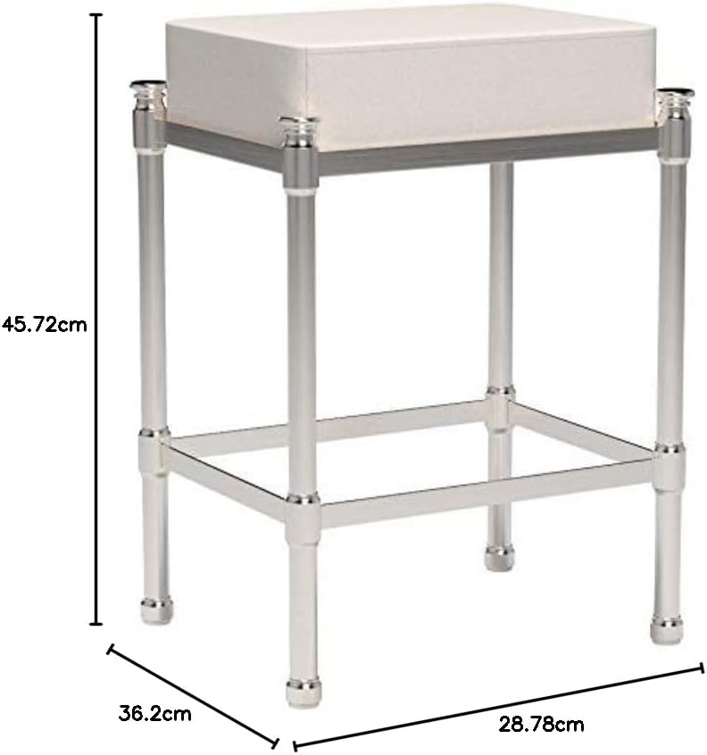 gatco Gatco 1357 Rectangle Vanity Stool 195 H Satin Nickel  - Image 3