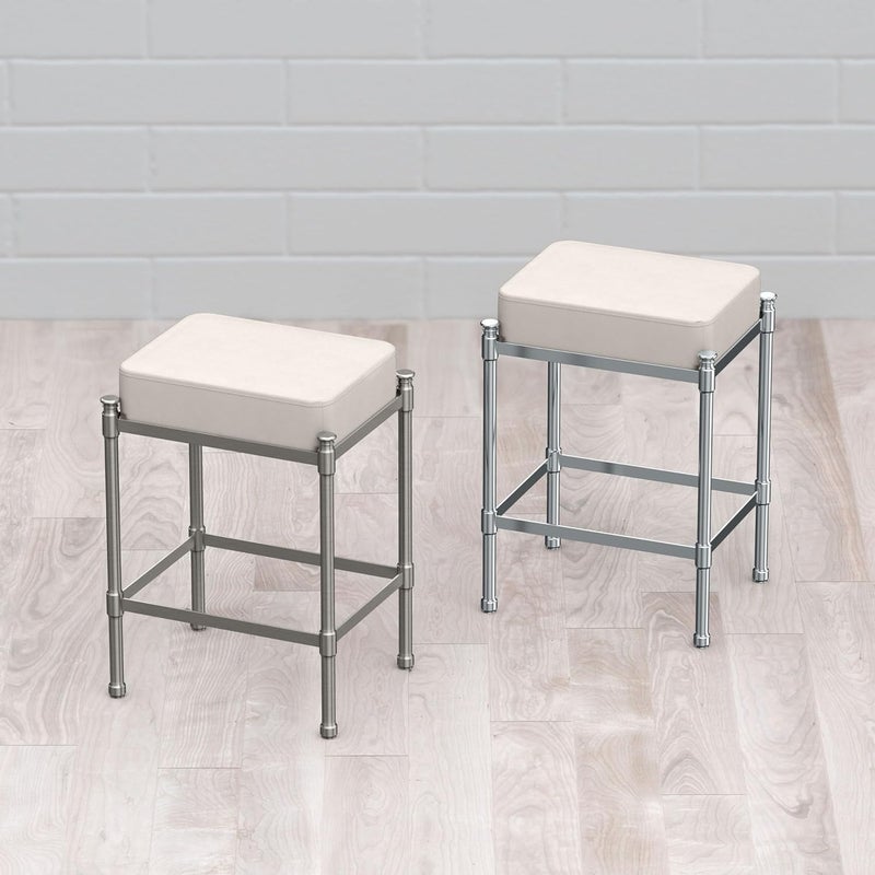 gatco Gatco 1357 Rectangle Vanity Stool 195 H Satin Nickel  - Image 4