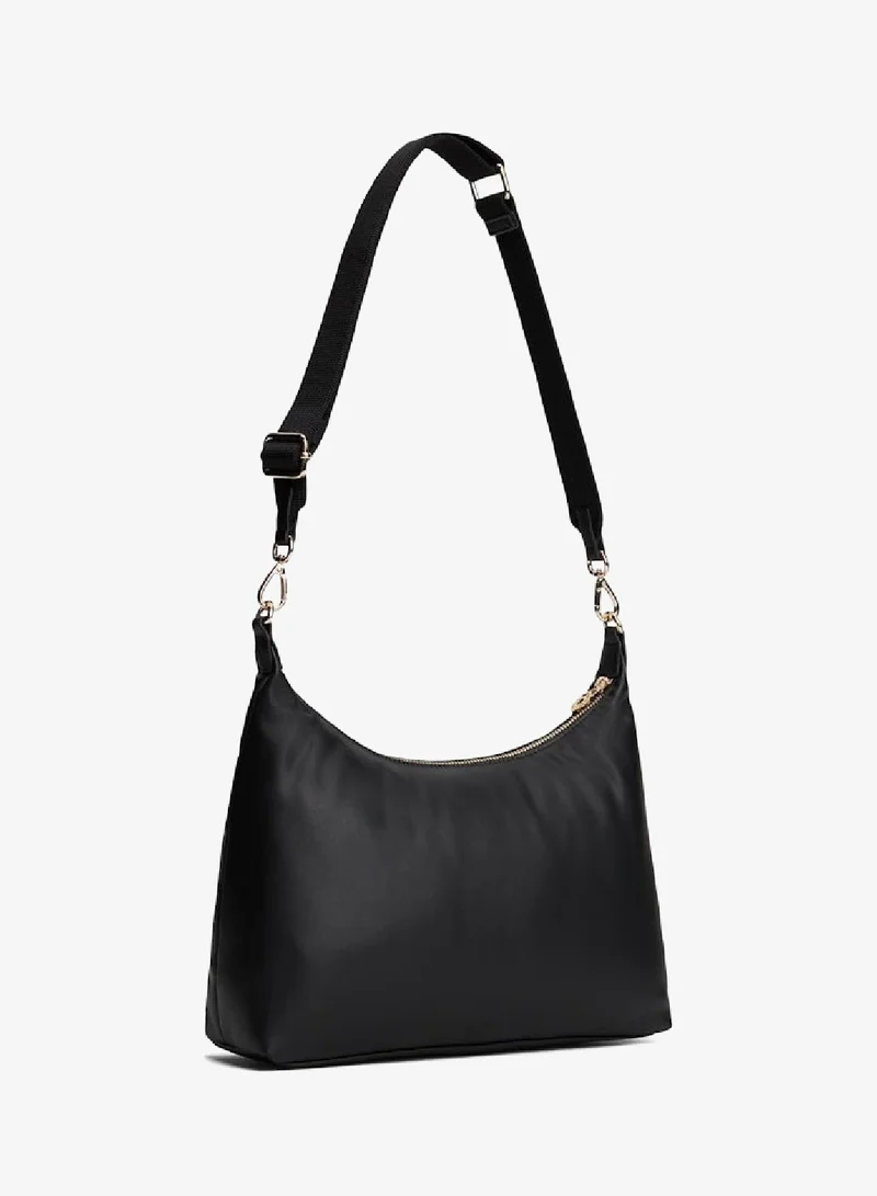 TOMMY HILFIGER Black Popette Soft Shoulder Bag for Women | Best Price UAE