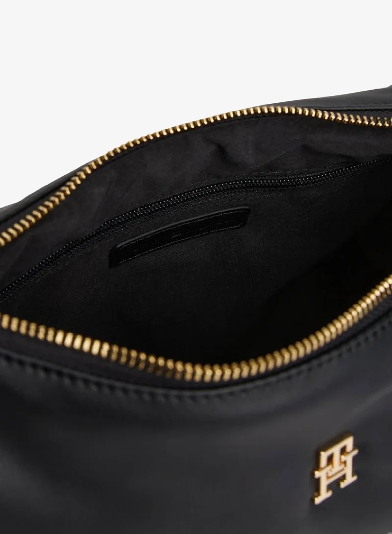 TOMMY HILFIGER Black Popette Soft Shoulder Bag for Women | Best Price UAE