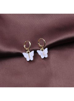 Of New Earrings Fashion Color Acrylic Butterfly Earrings Earrings Small Fresh Sweet Colorful Earrings Earrings