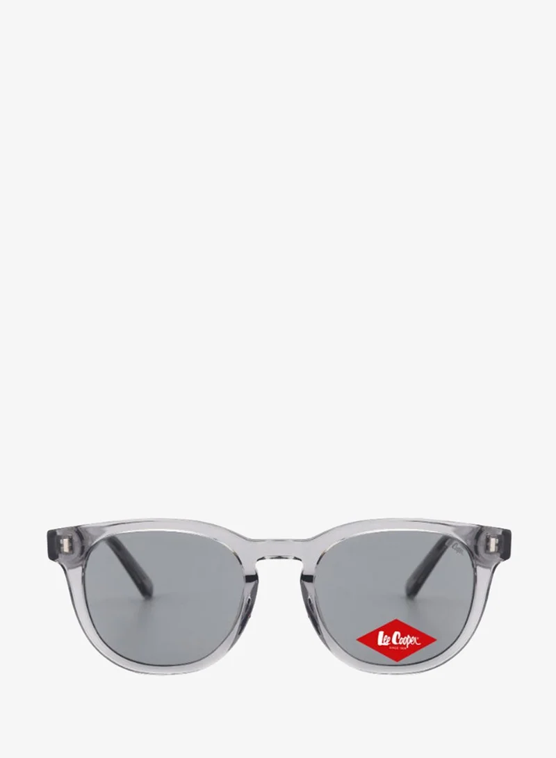 لي كوبر Polarized Sunglasses Transparent Grey Frame Grey Mirror Lens 50mm  - LCM10814C1
