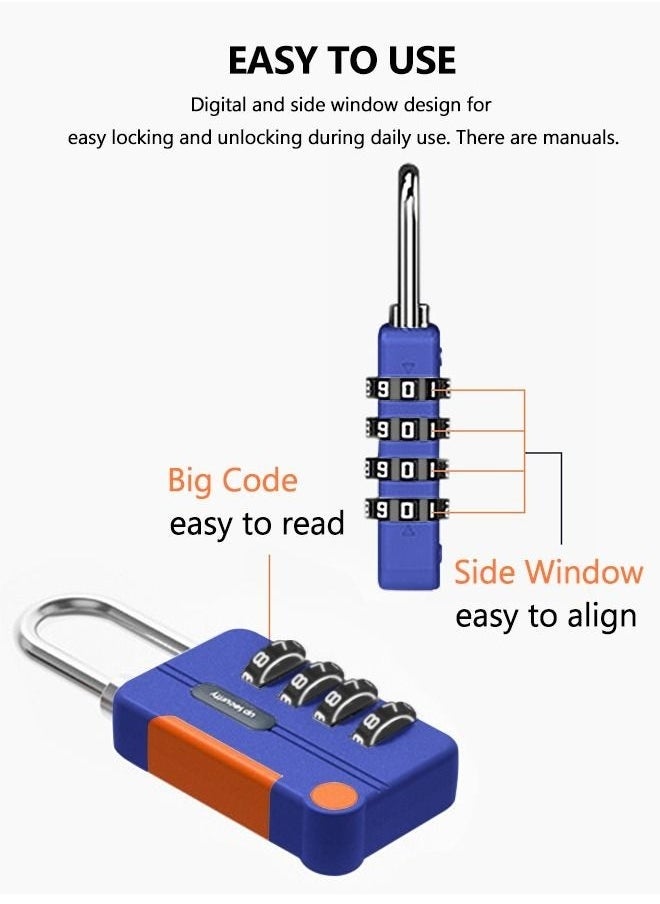 Generic 4 Digit Combination lock - Waterproof Combination Padlock 2 Piece - High Security  - Image 4