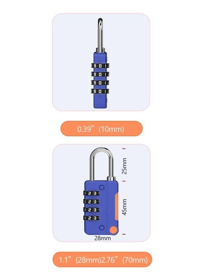 Generic - 4 Digit Combination lock - Waterproof Combination Padlock 2 Piece - High Security - Image 1