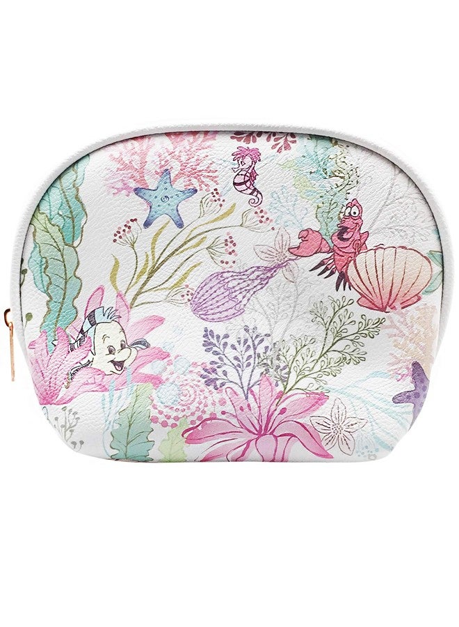 لاونج فلاي مجموعة حقائب مستحضرات التجميل Loungefly x Disney The Little Mermaid Ariel، 3 قطع (صغيرة، ذهبية وردية) - Image 3