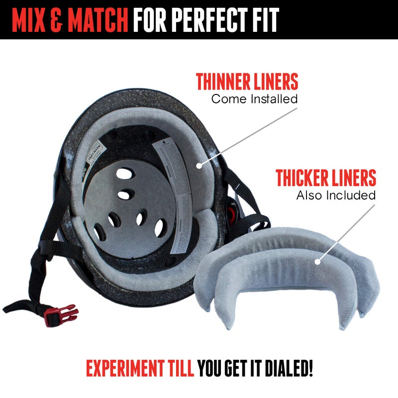 Triple Eight Certified Sweatsaver Helmet for Skateboarding, BMX, Roller Derby, Roller Skating, Inline Skating, Scooter and Bike - Image 3