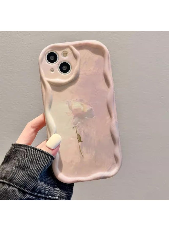 NIBEMINENT Protective TPU Case Cover For iPhone 16, Blush Rose - Image 1