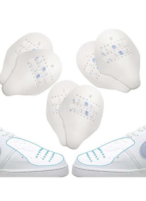 3 Double Wrinkle Resistant Shoe Crease Protector Toe Box Reducer for Air Force 1 Sneaker Toe Shoe Crease Protector Sneaker Shield