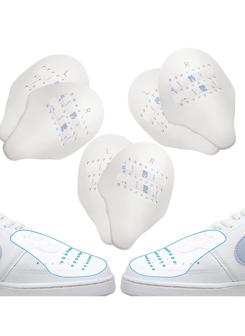 Generic - 3 Double Wrinkle Resistant Shoe Crease Protector Toe Box Reducer for Air Force 1 Sneaker Toe Shoe Crease Protector Sneaker Shield - Image 1