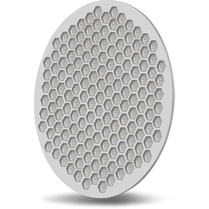 LBOYLOVE قطعتان من الفولاذ المقاوم للصدأ، فلتر قهوة إسبريسو رفيع للغاية، فلتر قهوة شبكي قابل لإعادة الاستخدام لسلة فلتر الإسبريسو 58 مم - Image 2