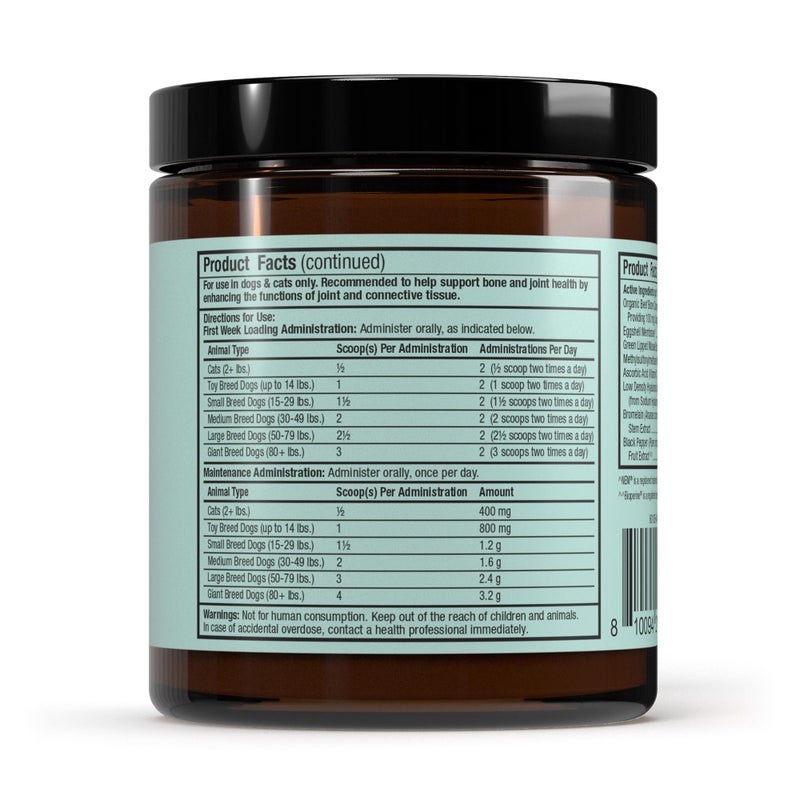 Dr. Mercola Bark & Whiskers Joint Support - Joint & Cartilage Support for Cats & Dogs - with Collagen, MSM, Green-Lipped Mussel Extract & Hyaluronic Acid - 1.69 oz - Image 3