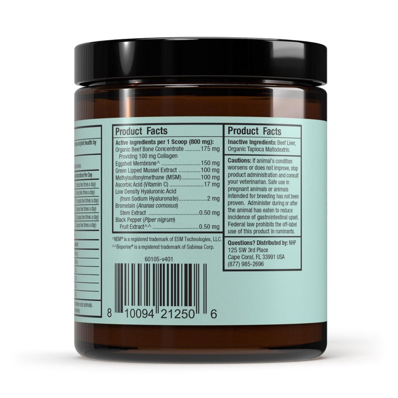 Dr. Mercola Bark & Whiskers Joint Support - Joint & Cartilage Support for Cats & Dogs - with Collagen, MSM, Green-Lipped Mussel Extract & Hyaluronic Acid - 1.69 oz - Image 2