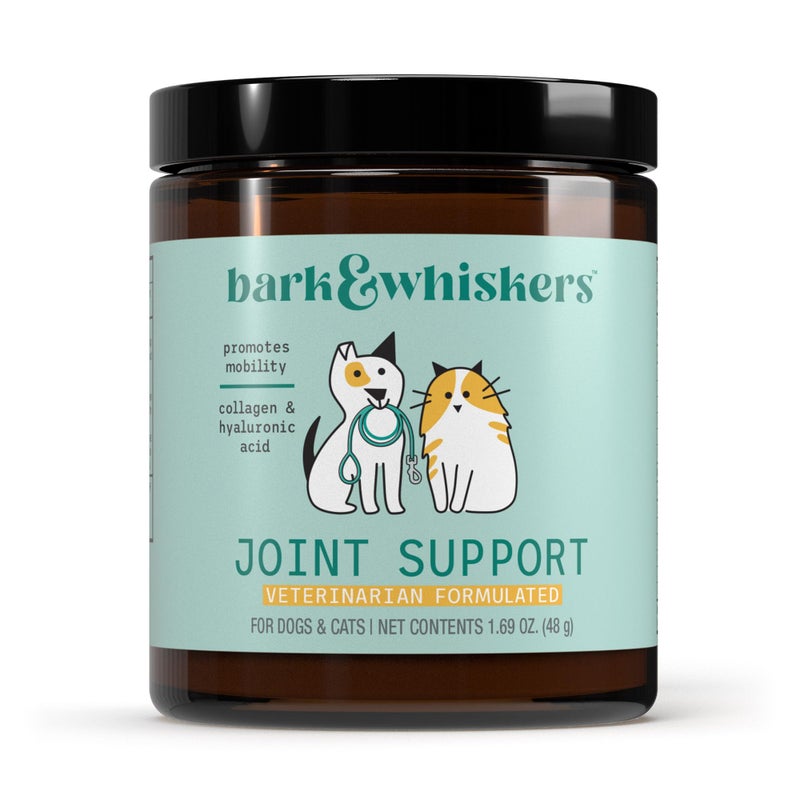 Dr. Mercola Bark & Whiskers Joint Support - Joint & Cartilage Support for Cats & Dogs - with Collagen, MSM, Green-Lipped Mussel Extract & Hyaluronic Acid - 1.69 oz - Image 1