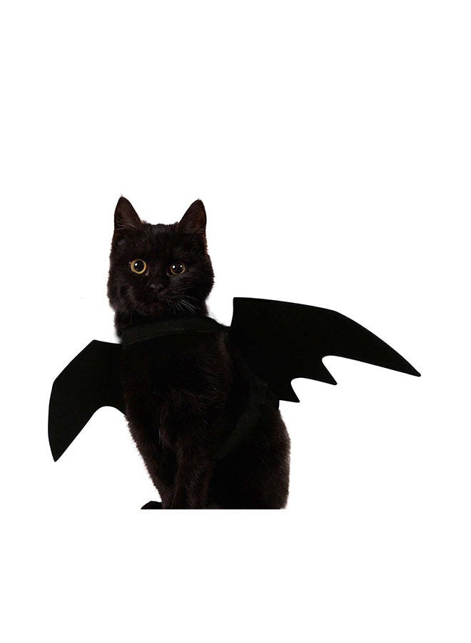 NIBEMINENT Halloween Pet Bat Wings Cat/Dog Costume Black 16 x 21 2centimeter