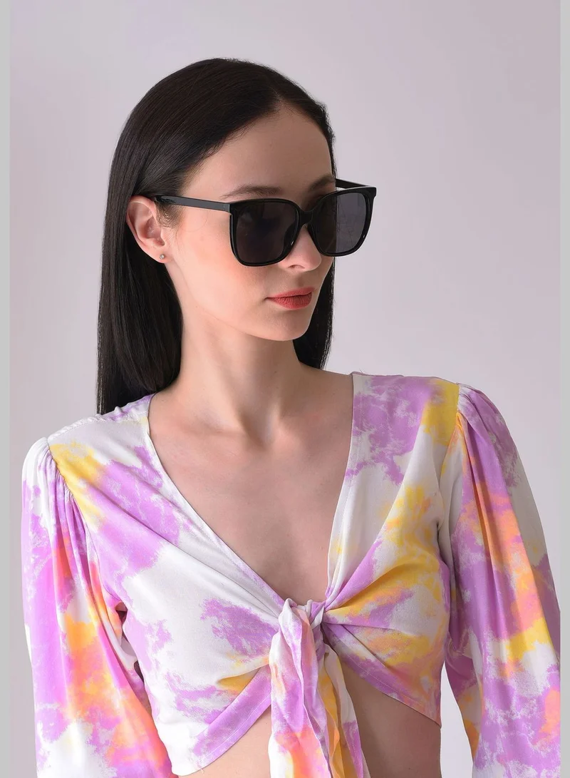 Haute Sauce  Women Black Lens Black Butterfly Sunglasses for Women | Best Price UAE