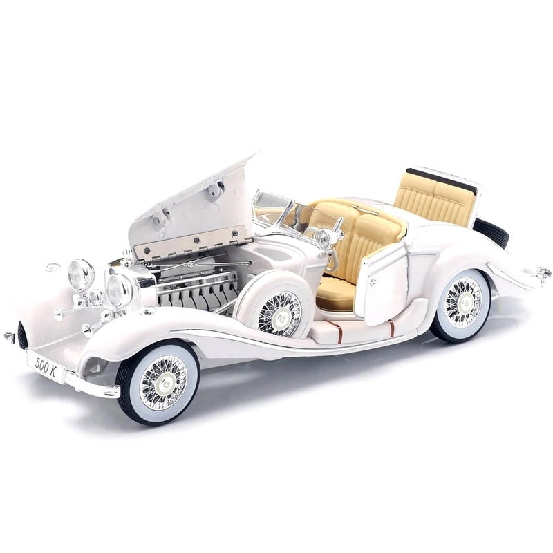 مايستو سيارة مرسيدس بنز 500 كي تايب 1/18 - ابيض - 36055 - Image 2