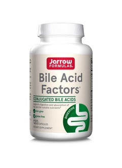 jarrow formulas Bile Acid Factors 1000 Mg Dietary Supplement 120 Capsules 30 Servings Conjugated Bile Acid Formulation Supports Digestion And Absorption Of Fats & Fat Soluble Nutrients  - Image 1