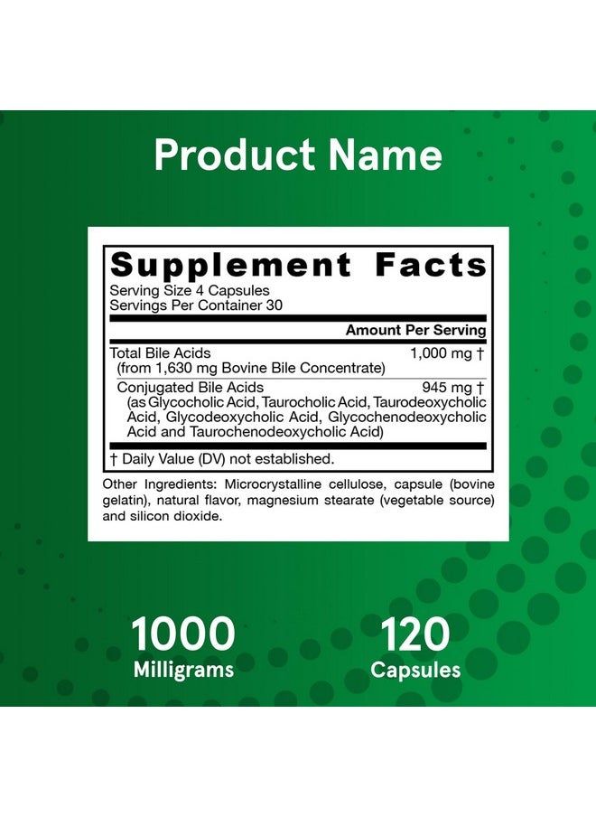 jarrow formulas Bile Acid Factors 1000 Mg Dietary Supplement 120 Capsules 30 Servings Conjugated Bile Acid Formulation Supports Digestion And Absorption Of Fats & Fat Soluble Nutrients  - Image 4