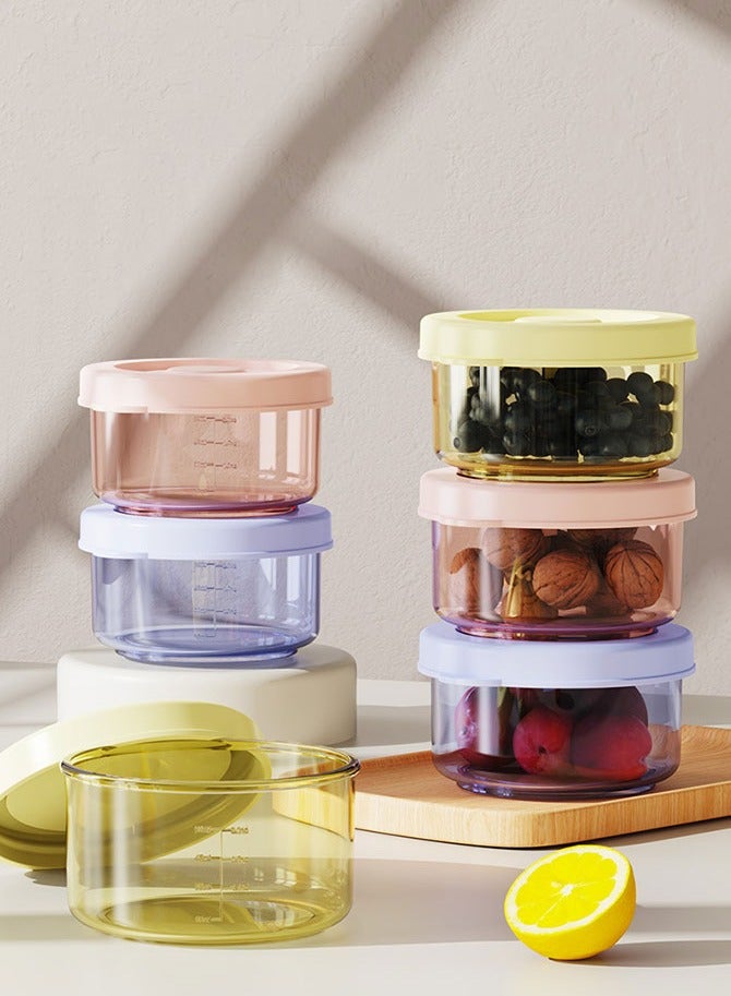 Sharpdo 6 PCS Baby Food Storage with Lid, Reusable Infant Food Containers Jars, Leak-Proof Snack Container for Infant & Babies, Microwave Dishwasher Friendly, 60ml - Image 1