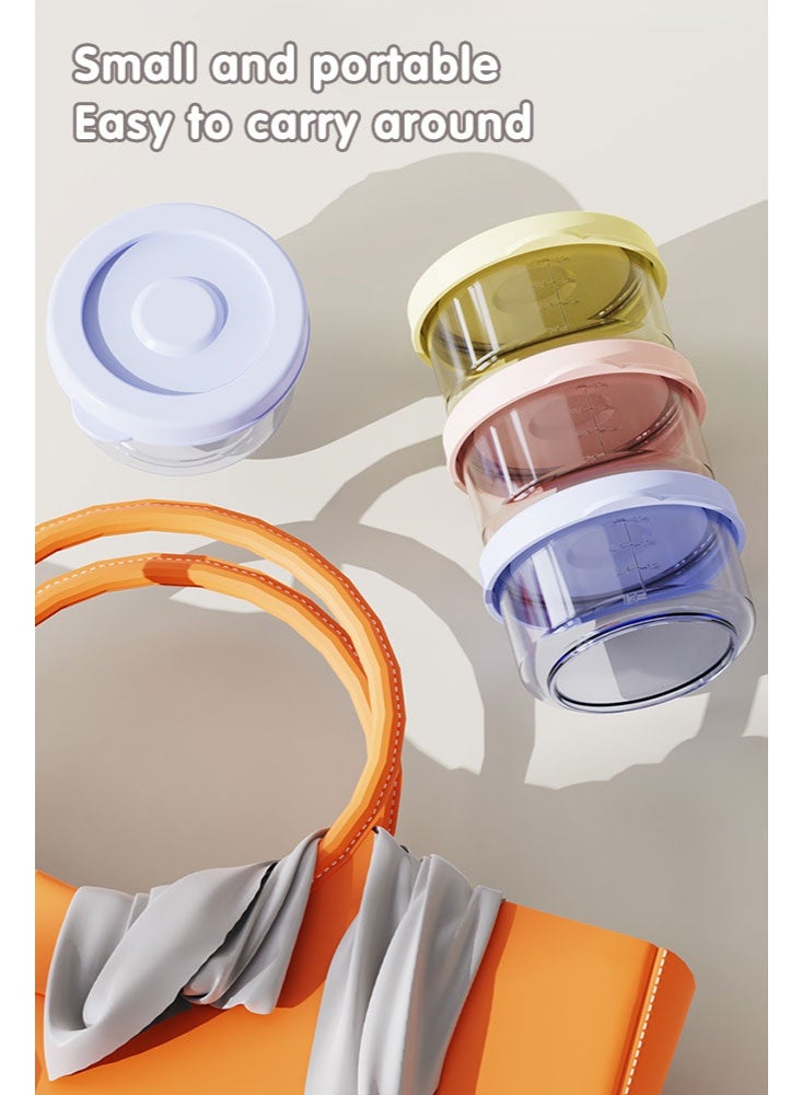 Sharpdo 6 PCS Baby Food Storage with Lid, Reusable Infant Food Containers Jars, Leak-Proof Snack Container for Infant & Babies, Microwave Dishwasher Friendly, 60ml - Image 5