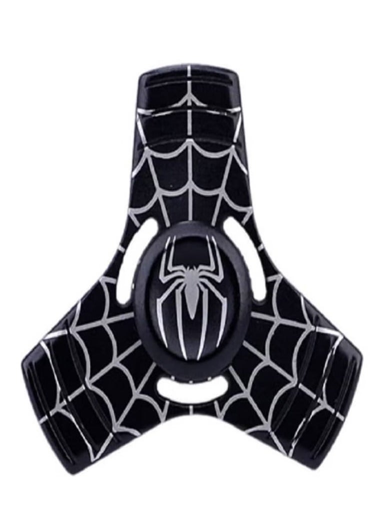 2Pcs Spider-Man Tri-Head Spinner, Alloy Metal Hand Spinner for Anxiety and Stress (Red - Black) - Image 2