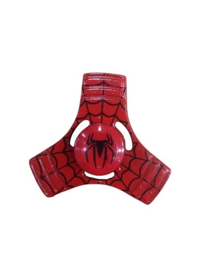 2Pcs Spider-Man Tri-Head Spinner, Alloy Metal Hand Spinner for Anxiety and Stress (Red - Black) - Image 3
