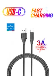 3A (USB to Type C) Black