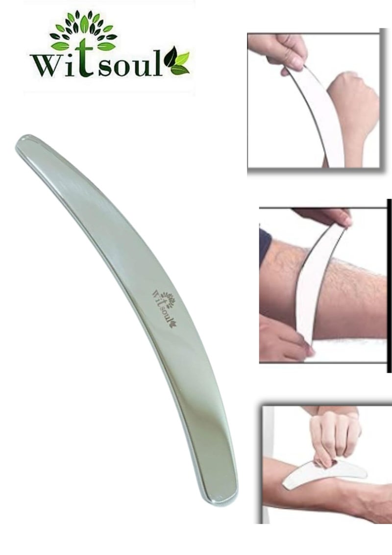 WITSOUL Gua Sha, Gua Sha Facial Tools, Stainless Steel Guasha Tool for Facial and Body SPA Accupressure Treatment Scraping Face Massage Tool (Punch Set of 3) - Image 3