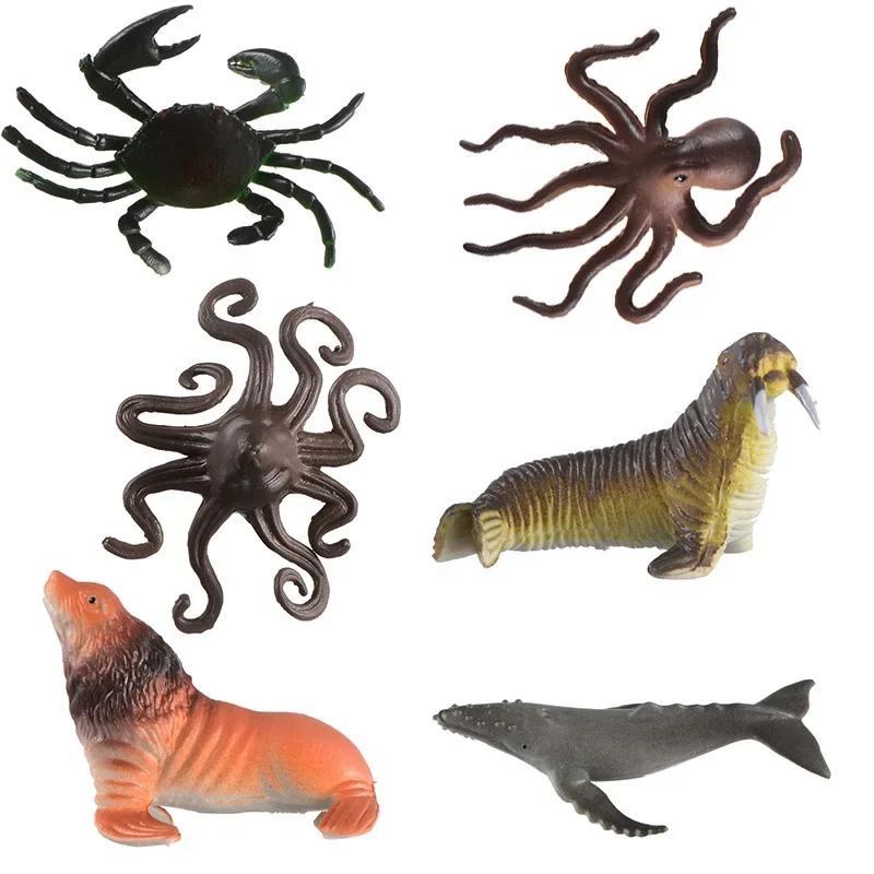 Ocean Animal Models Set 36 Pieces Realistic Marine Life Figures for Kids Educational Classroom - Image 4