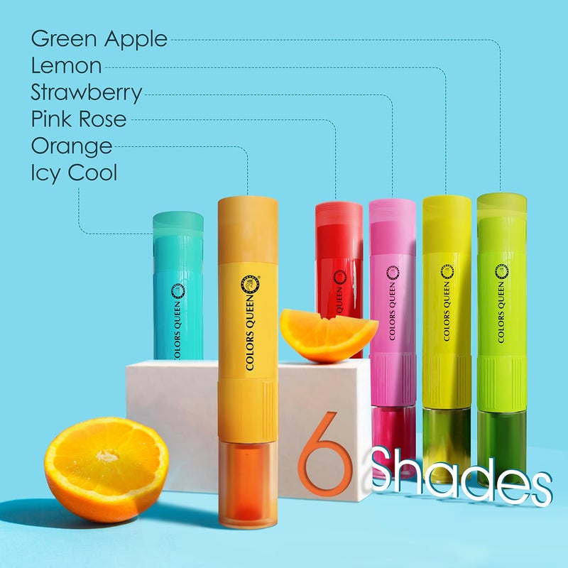 COLORS QUEEN Colors Queen Magic Color 2 in 1 Lip Balm Oil Strawberry 45g Nourishing Moisturizing for Dry and Chapped Lips Tinted for Women Enriched With Shea Butter Vitamin E - Image 4
