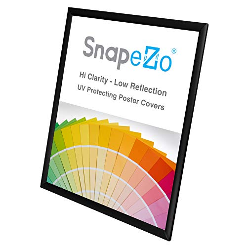 SnapeZo Poster Frame 18x24 Inches, Black 1 Inch Aluminum Profile, Front-Loading Snap Frame, Wall Mounting, Sleek Series - Image 4
