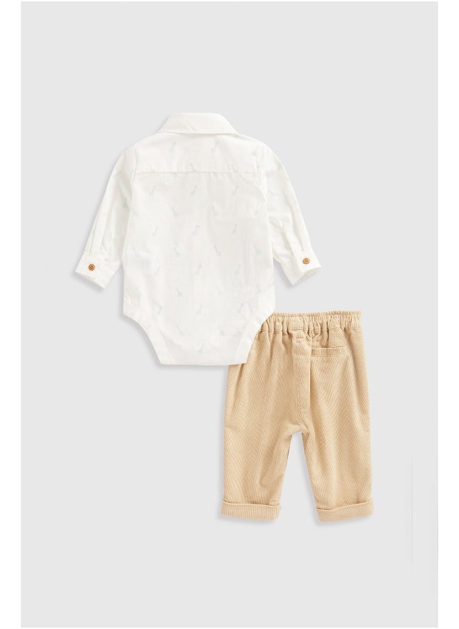 mothercare - Trousers, Bodysuit and Socks Set - Image 1
