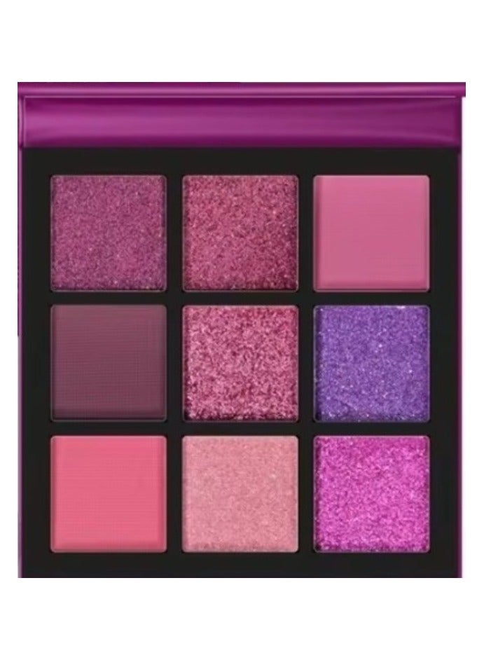 Huitich 9 Shades of Eye Shadow Palette with Mirror Purple - Image 1
