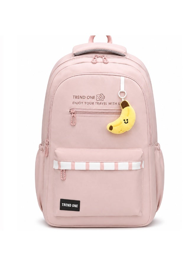 18 Inch School Backpack for Boys & Girls, Large Student Backpack with Multiple Compartments, Front Zipper Pocket, Side Bottle Pockets, Comfortable Carry Handle, 48*32*20 CM