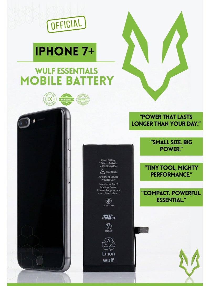 وولف إسينشيالز بطارية بديلة فاخرة من وولف إسينشالز - لأجهزة آيفون 7+ - Image 1