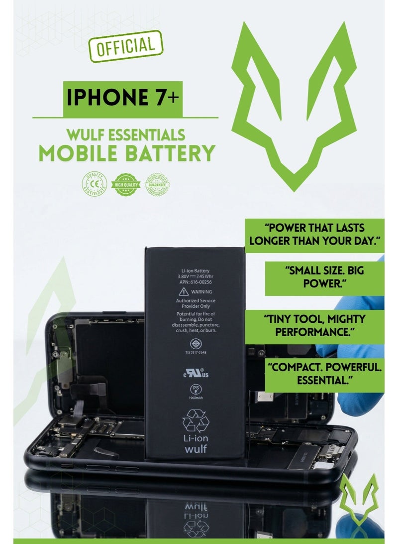 وولف إسينشيالز بطارية بديلة فاخرة من وولف إسينشالز - لأجهزة آيفون 7+ - Image 3