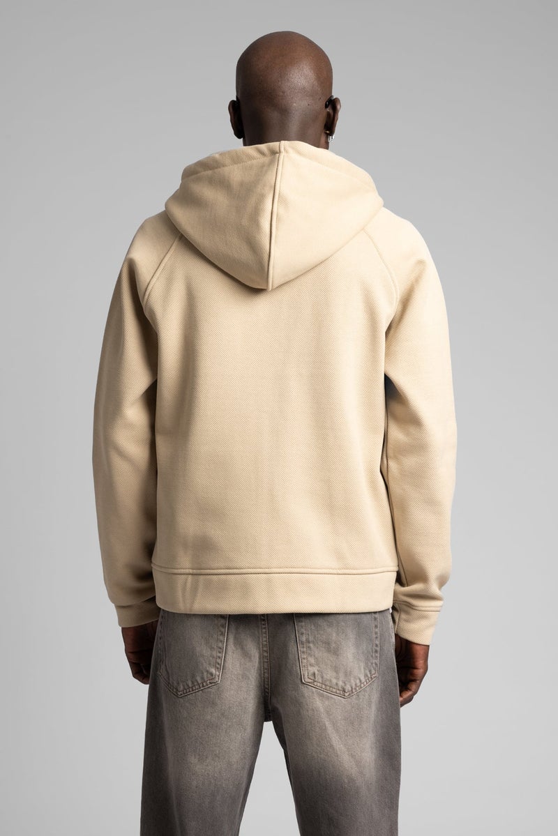 Catch Diagonal Textured Zip-Up Hooded Sweatshirt - Image 5