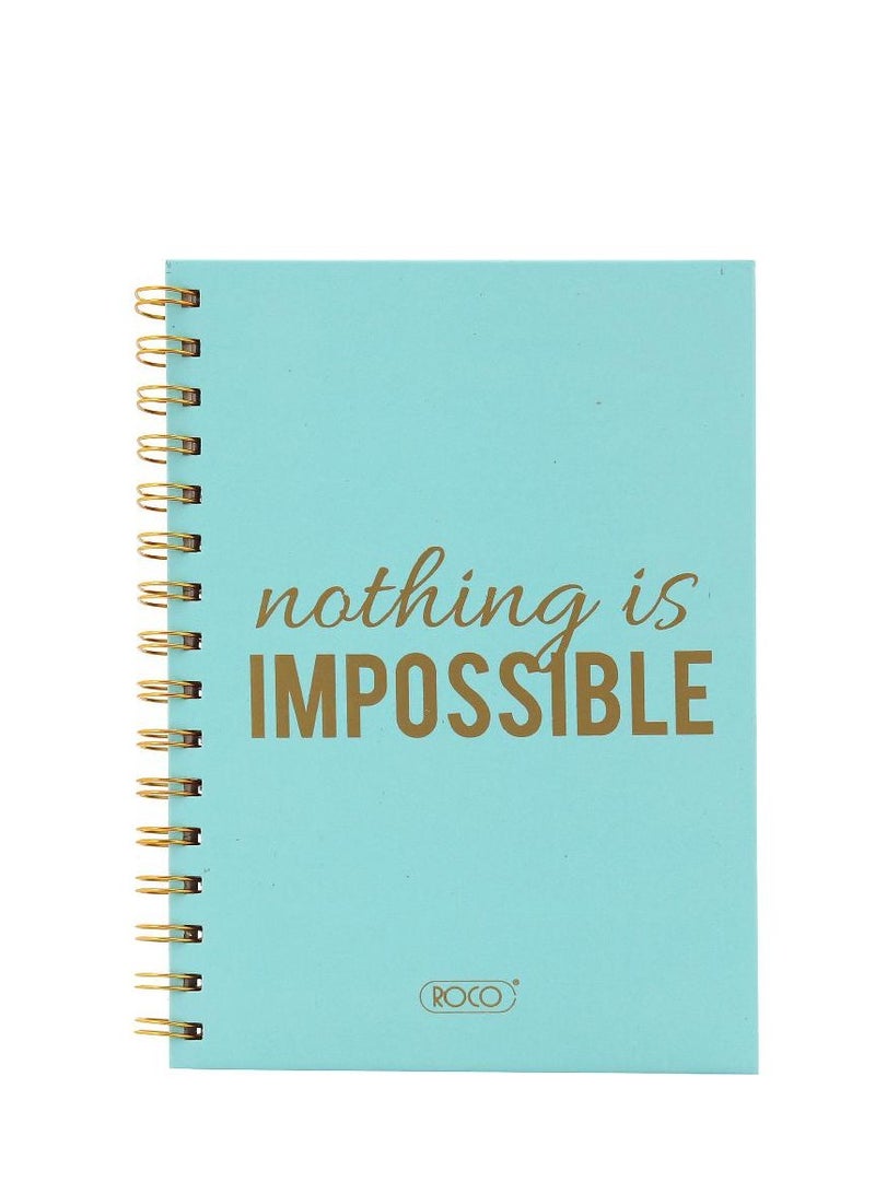 ROCO Notebook "Nothing is Impossible"A580 Sheets - Image 1
